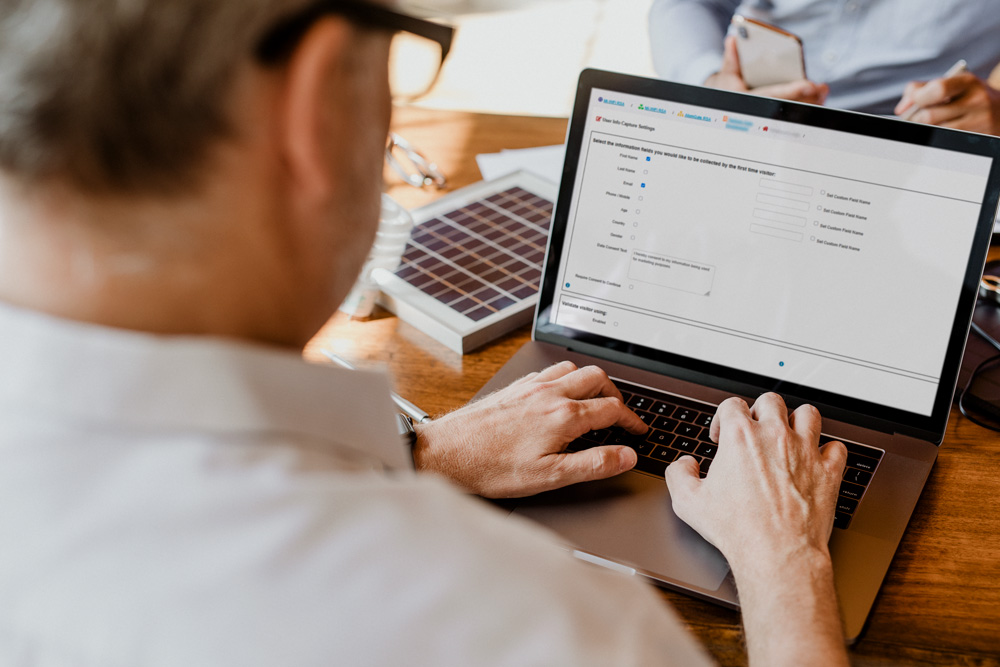 gentleman working on laptop