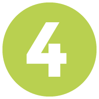 round green circle with number 4