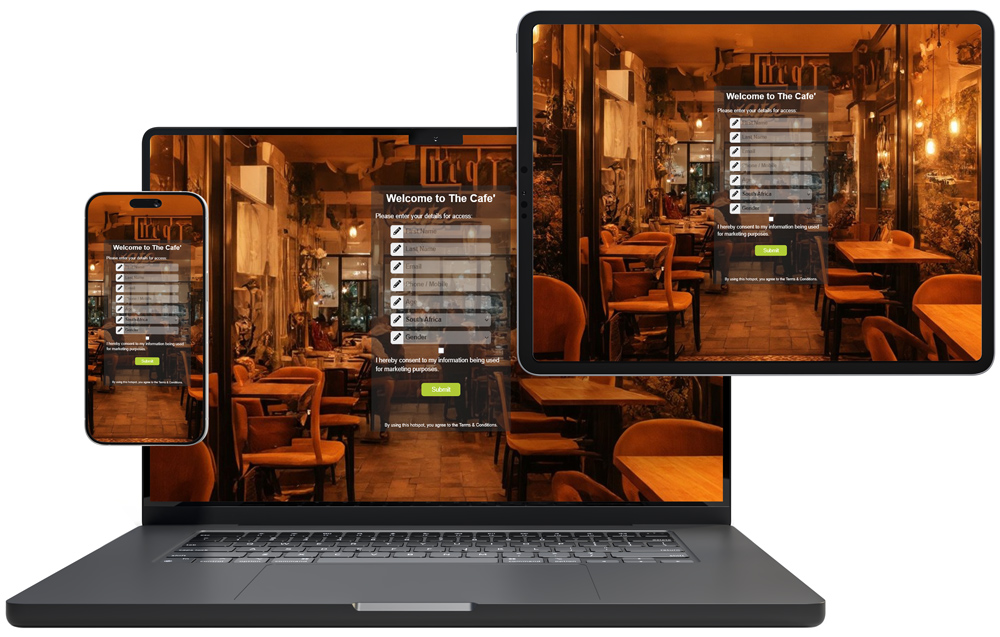 screenshot of portal login dashboard